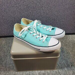 Aqua Converse All Star sz 10 gently used